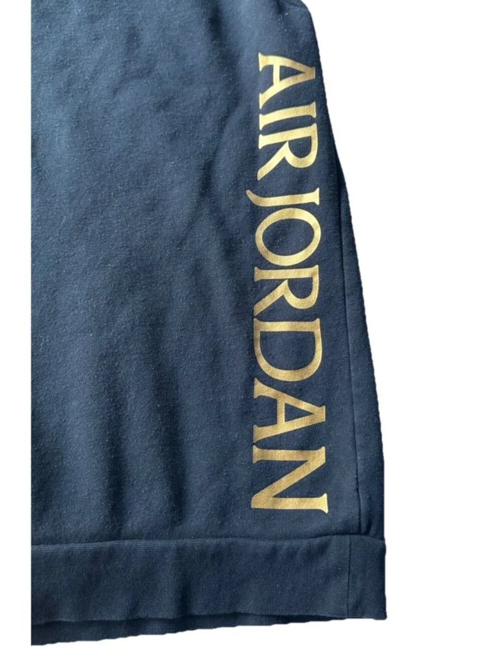 Nike Air Jordan Mens Sz 3XL Black Gold Silver Metallic Jumpman Fleece Sweatshirt